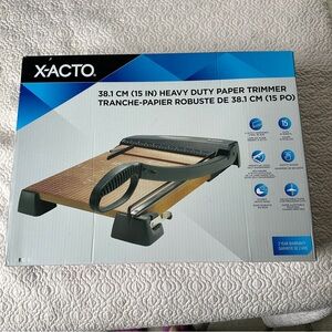 NWT X-ACTO Heavy Duty Wood Paper Cutter